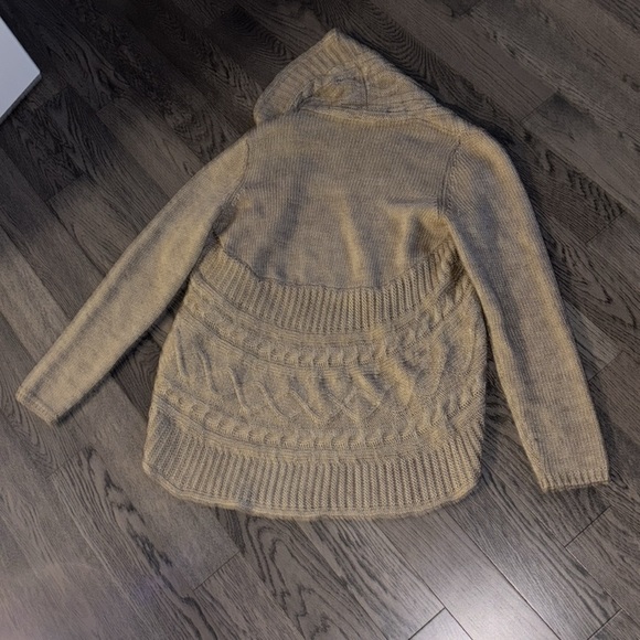 Cleo Beige Elsamanda style  Wool open Cardigan Size Small - Picture 12 of 15